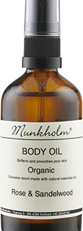 Body Oil med Rose & Sandelwood, 100 ml