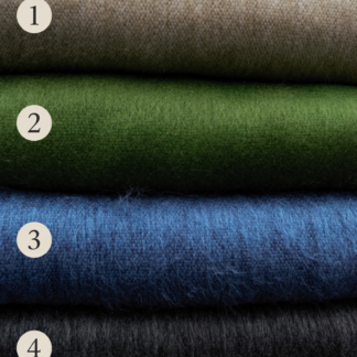 Plaid med alpacauld – Happy Llama Fairtrade (Grøn)