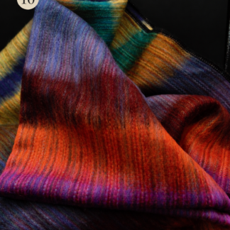 Plaid med alpacauld – Happy Llama Fairtrade (Multifarvet i varme nuancer)