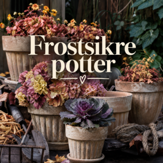 Håndlavede frostsikre potter