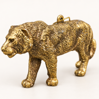 Tigerophæng i gyldne nuancer